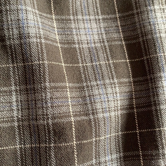 Plaid High Paperbag Waist Capri Jogger Pants Size 0/2 - Picture 2 of 7